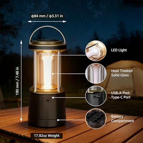 2000LM LED Camping Lantern Rechargeable