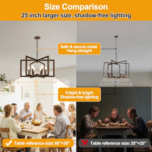 25" 61" Height Adjustable Modern Oil (6 Count)
