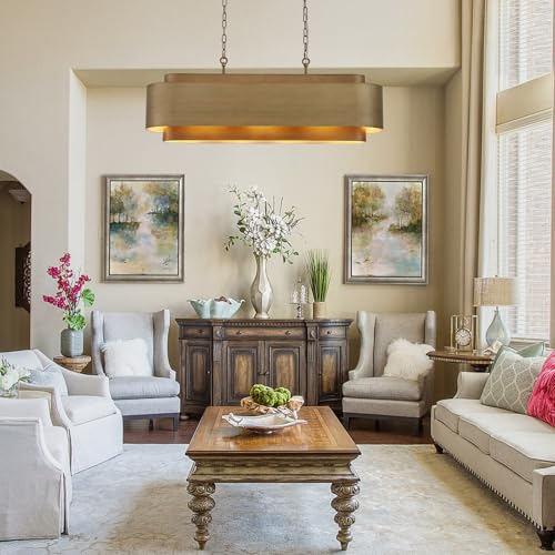 40" Modern Farmhouse Linear Chandelier