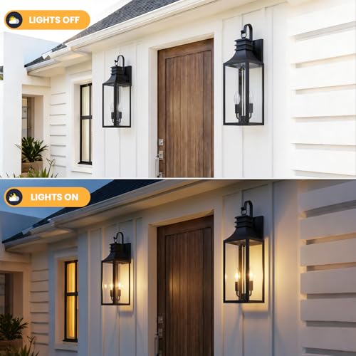 22" Large Outdoor Wall Lights (2 Count)