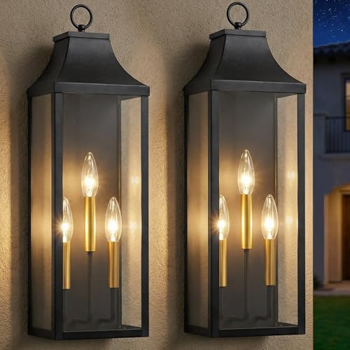 24" Extra Large Outdoor Wall Lights 2 (2 Count)