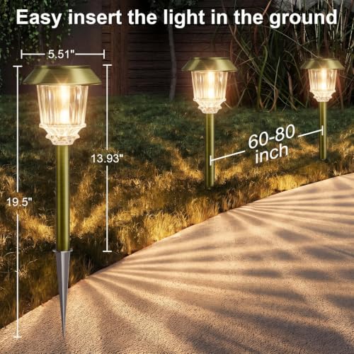 Solar Lights Outdoor Pathway (6 Count)