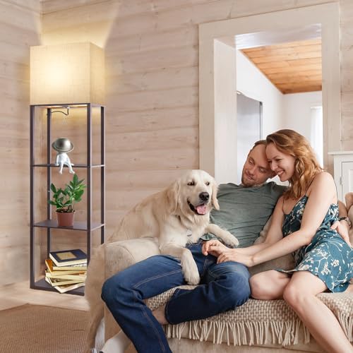 Plus Floor Lamp with Shelves