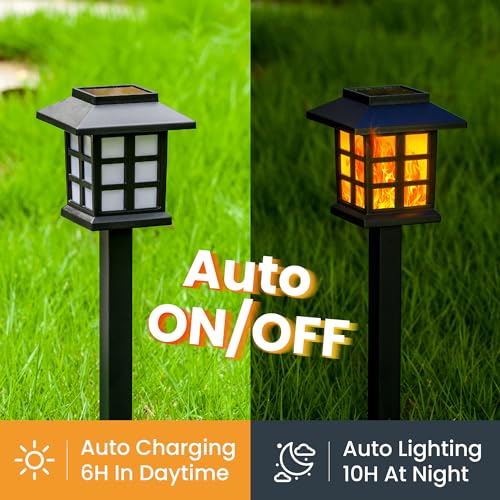 Solar Lights Outdoor Waterproof 10 Pack (6 Count)