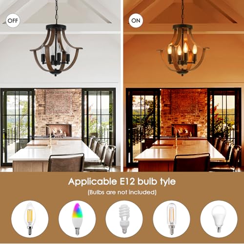 Farmhouse Hanging Pendant Lighting (4 Count)