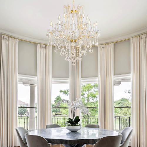 Crystal Chandelier for High Ceilings