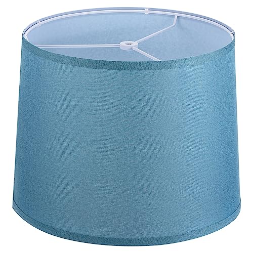 Lamp shades for Table Lamps 11.4" Top x 12.6" Bottom x 9.8" High Drum Lamp shades for Floor Lamps Medium Linen Lampshade Easy Assembly for Lamp Replacement