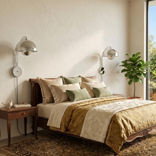 Mid Century Modern Bud Plug in Wall Sconces
