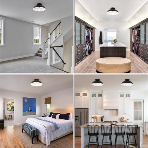 Black Semi Flush Mount Ceiling Lights