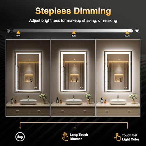 LED Bathroom Mirror with Light