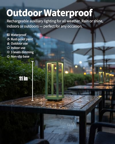 Cordless Waterproof Table Lamps Set of 2 (2 Count)