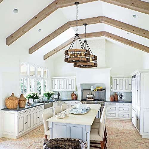 6 Light Farmhouse Chandelier for Entryway