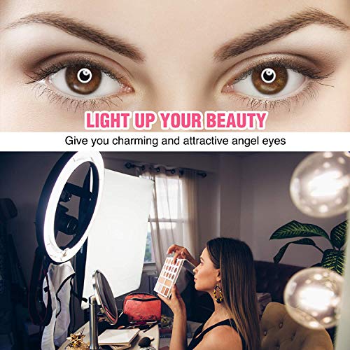 Ring Light 18 Inch LED Ringlight Kit with 73 inch Tripod Stand with Phone Holder Adjustable 3200