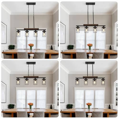 4 Light Farmhouse Kitchen Light Fixture
