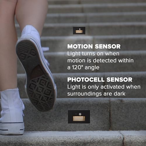 Horizontal LED Motion Sensor Step Light (2 Count)