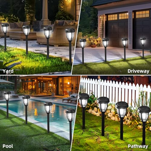 12 Pack Solar Lights Outdoor (12 Count)