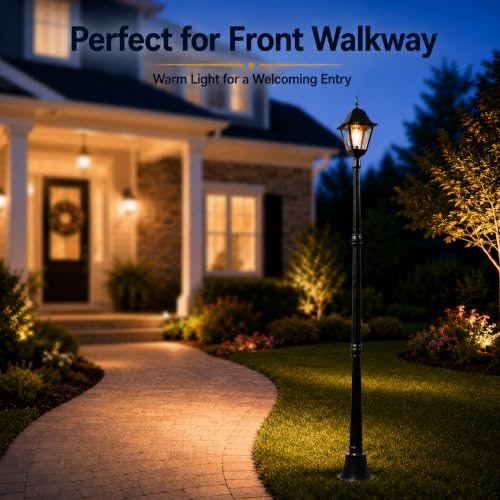 83 Inch Outdoor Lamp Post Light for Driveway