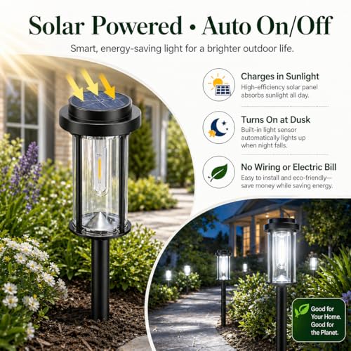 Solar Lights Outdoor Pathway (8 Count)