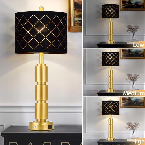 Set of 2 Modern Table Lamps for Living Room Bedroom (2 Count)