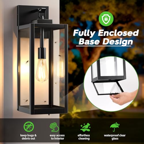 20" Large Outdoor Wall Lights (2 Count)