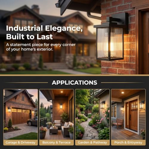 Black Wall Mount Porch Lights
