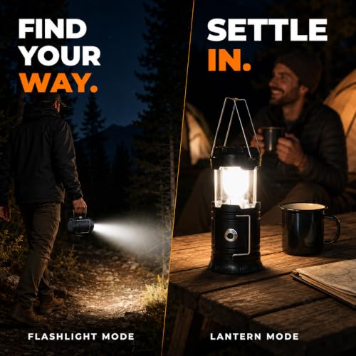Solar LED Camping Lantern (2 Count)