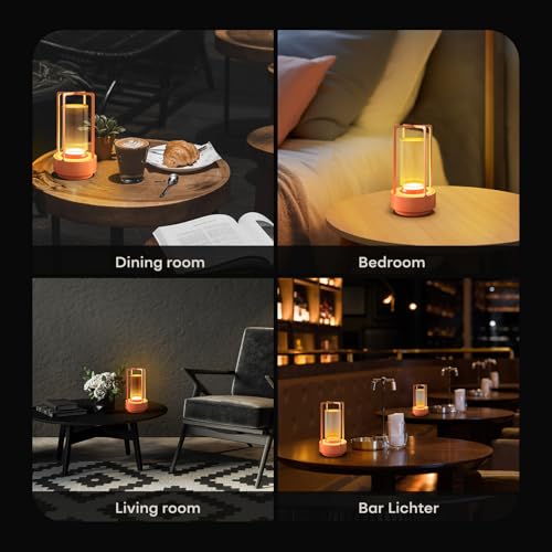 Rechargeable Cordless Small Metal Table Lamp
