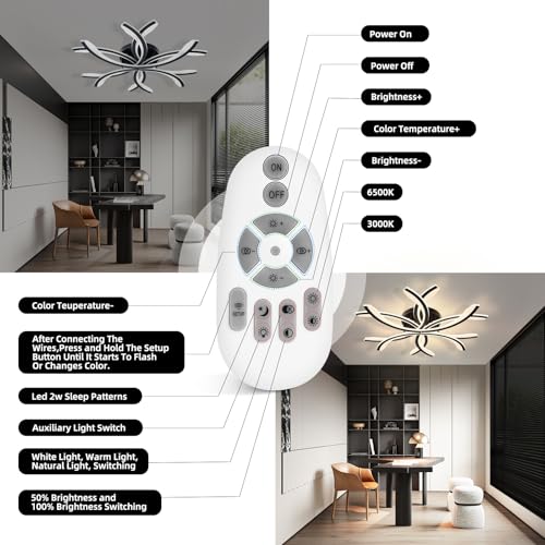Modern LED Flush Mount Ceiling Light