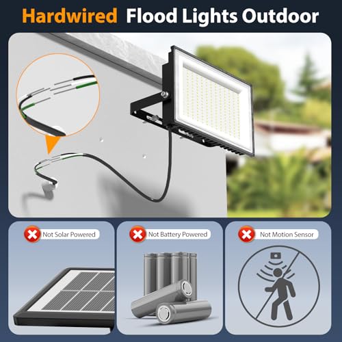 200W LED Flood Lights Outdoor (2 Count)