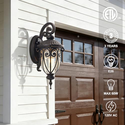 Outdoor Wall Light with Dusk to Dawn Sensor