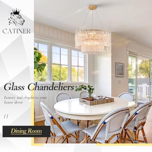 Modern 20" Crystal Glass Chandelier 7