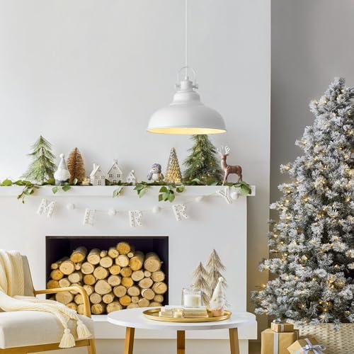 White Pendant Lights Kitchen Island (2 Count)