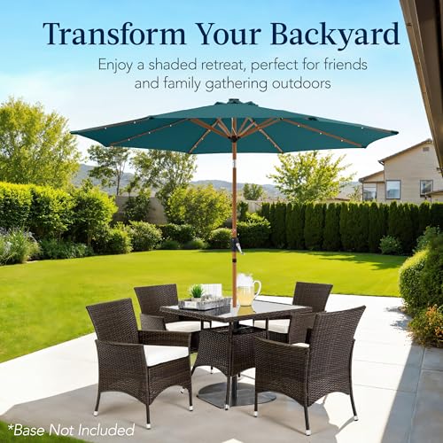 10ft Solar Market Patio Umbrella w