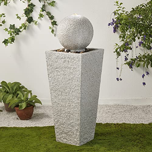 Outdoor Water Fountain with LED Light