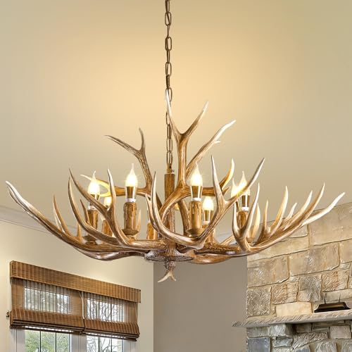 Antlers Chandelier 8 Light