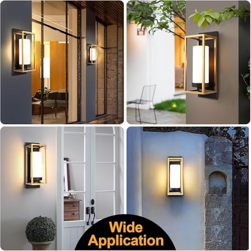 ALVIME Black and Gold Wall Sconce