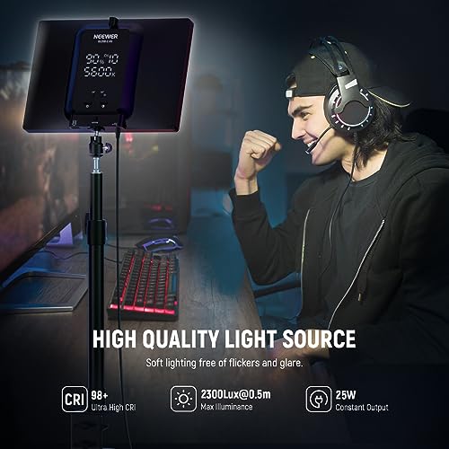 25W 12.9" Streaming Key Light with Desk Stand