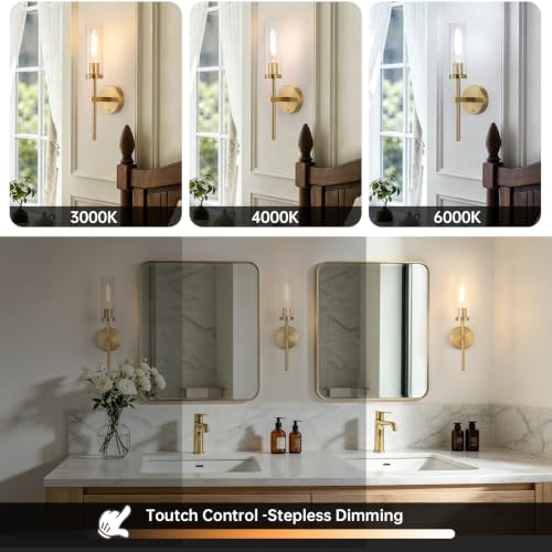 Battery Operated Wall Sconces Set of 2 (2 Count)