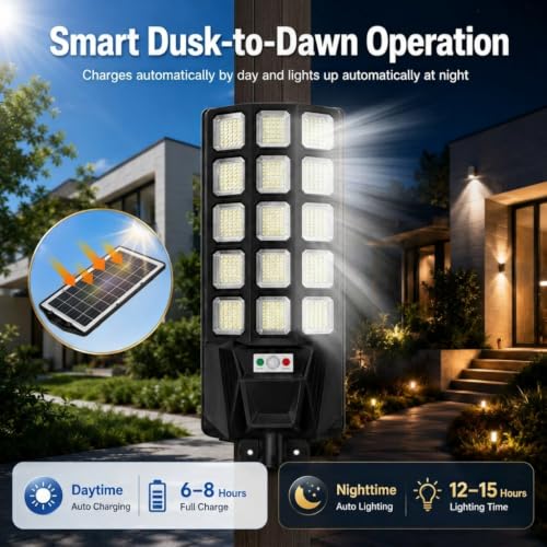 Solar Street Lights Outdoor with Motion Sensor