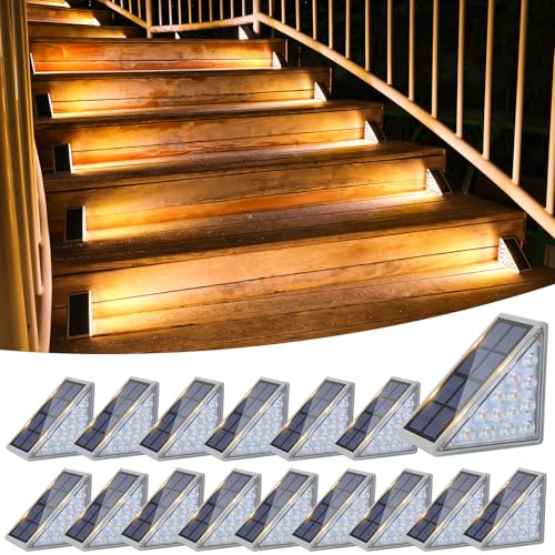 Solar Stair Lights 16 Pack (16 Count)