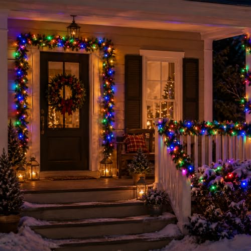 G14 Slow Twinkle Multicolor Christmas Globe Lights (Multicolor / 100 LED)