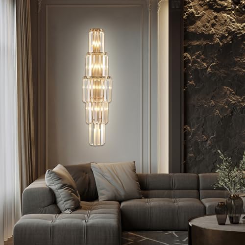 29.5 inch Modern Wall Sconce Contemporary Crystal Wall Sconce 5