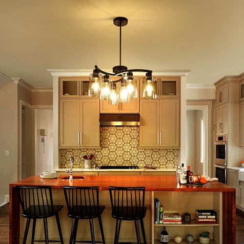 6 Light Modern Farmhouse Chandelier