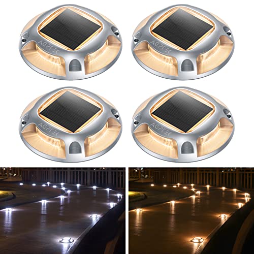 Solar Driveway Lights Outdoor 4 Pack (4 Count)