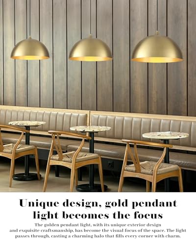 Gold Dome Pendant Light