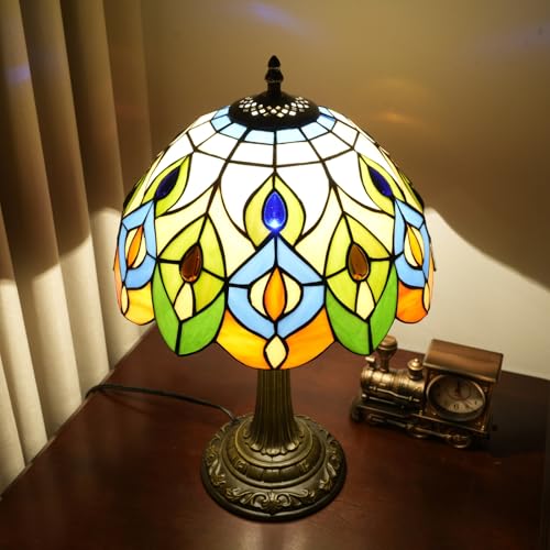Black Cat Lamp Tiffany Lamp Stained Glass Table Lamp Cute Style Kids Nightstand Warm Bedroom Bed Bedside Living Room End Office Desk Light Gift For Cat Lovers Decor Small Halloween Christmas Lamp Led