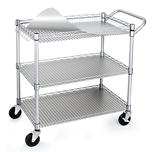 990Lbs Capacity Heavy Duty Rolling Utility Cart