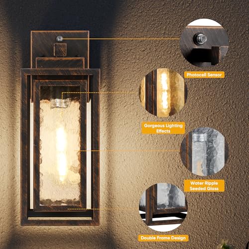 15.78'' Dusk to Dawn Porch Light (2 Count)