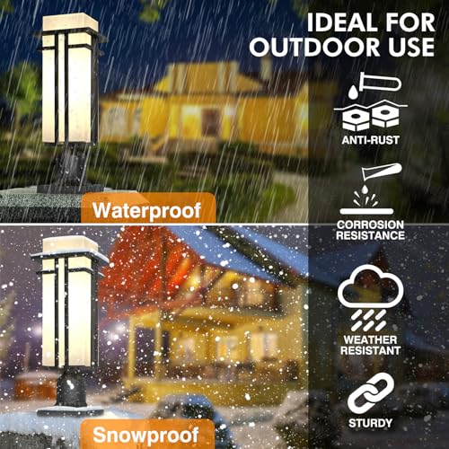 Outdoor Post Light Fixture Aluminum Lamp Posts Outdoor Lighting