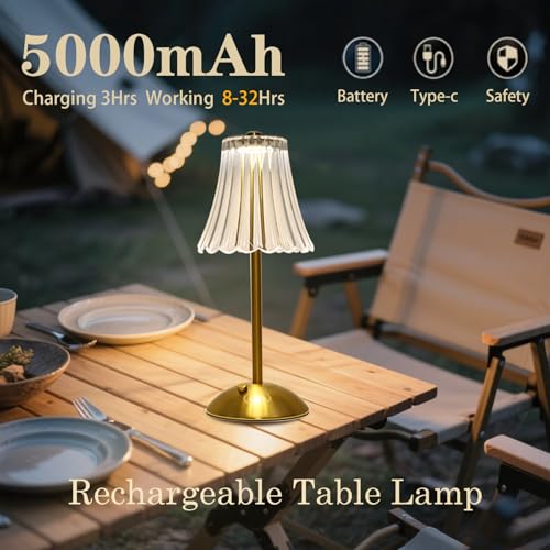 2 Pcs Cordless Rechargeable Table Lamp